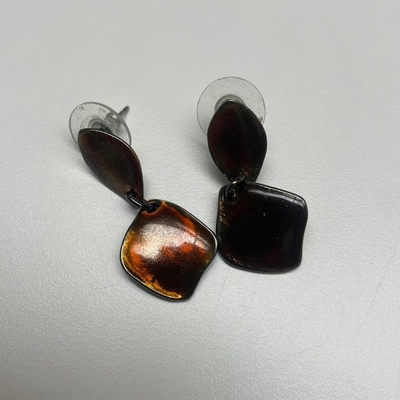 Chico’s Metallic Earrings - Picture 1 of 3
